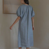 Country Dress in Dusty Blue - Esse-XXS (MTO)-Option 1-