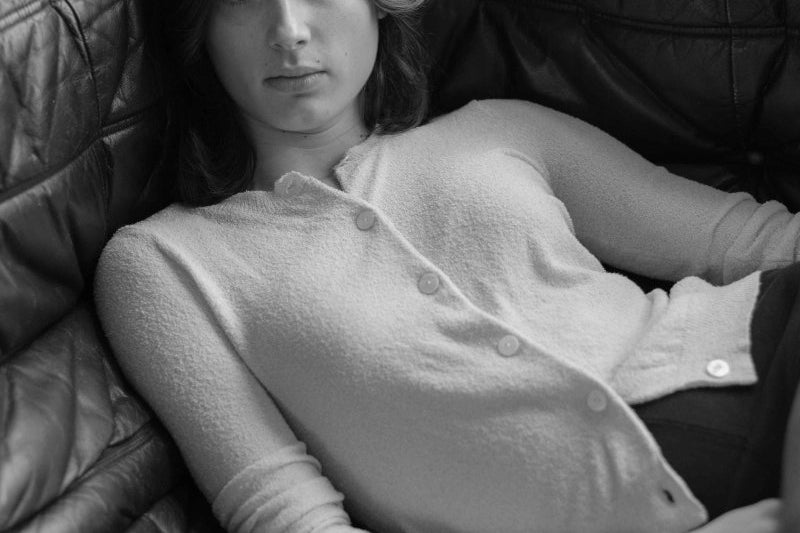 Cropped Cardigan in Boucle in White - Esse - S - 