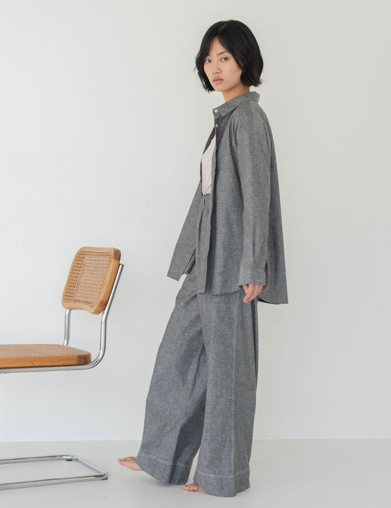 Elongate Elastic Pants in Dark Denim - Esse - XXS - Regular - 