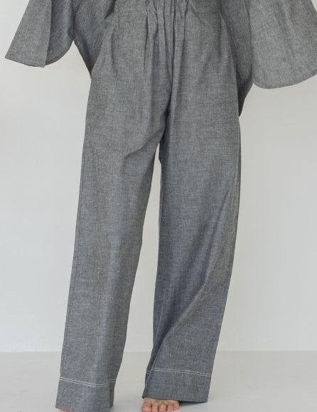 Elongate Elastic Pants in Dark Denim - Esse - XXS - Regular - 