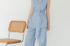 Elongate Elastic Pants in Denim - Esse - XXS - Regular - 