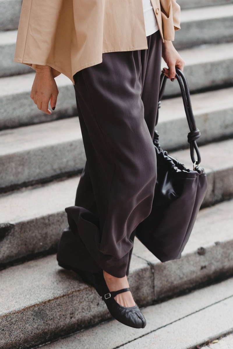 Elongate Elastic Pants in Mocha - Esse-XXS-Regular-