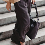 Elongate Elastic Pants in Mocha - Esse-XXS-Regular-