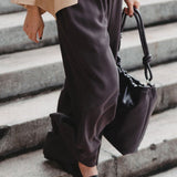 Elongate Elastic Pants in Mocha - Esse-XXS-Regular-