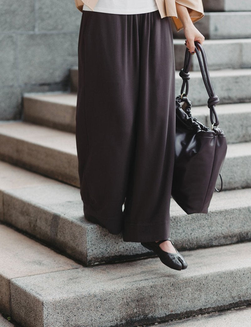 Elongate Elastic Pants in Mocha - Esse-XXS-Regular-