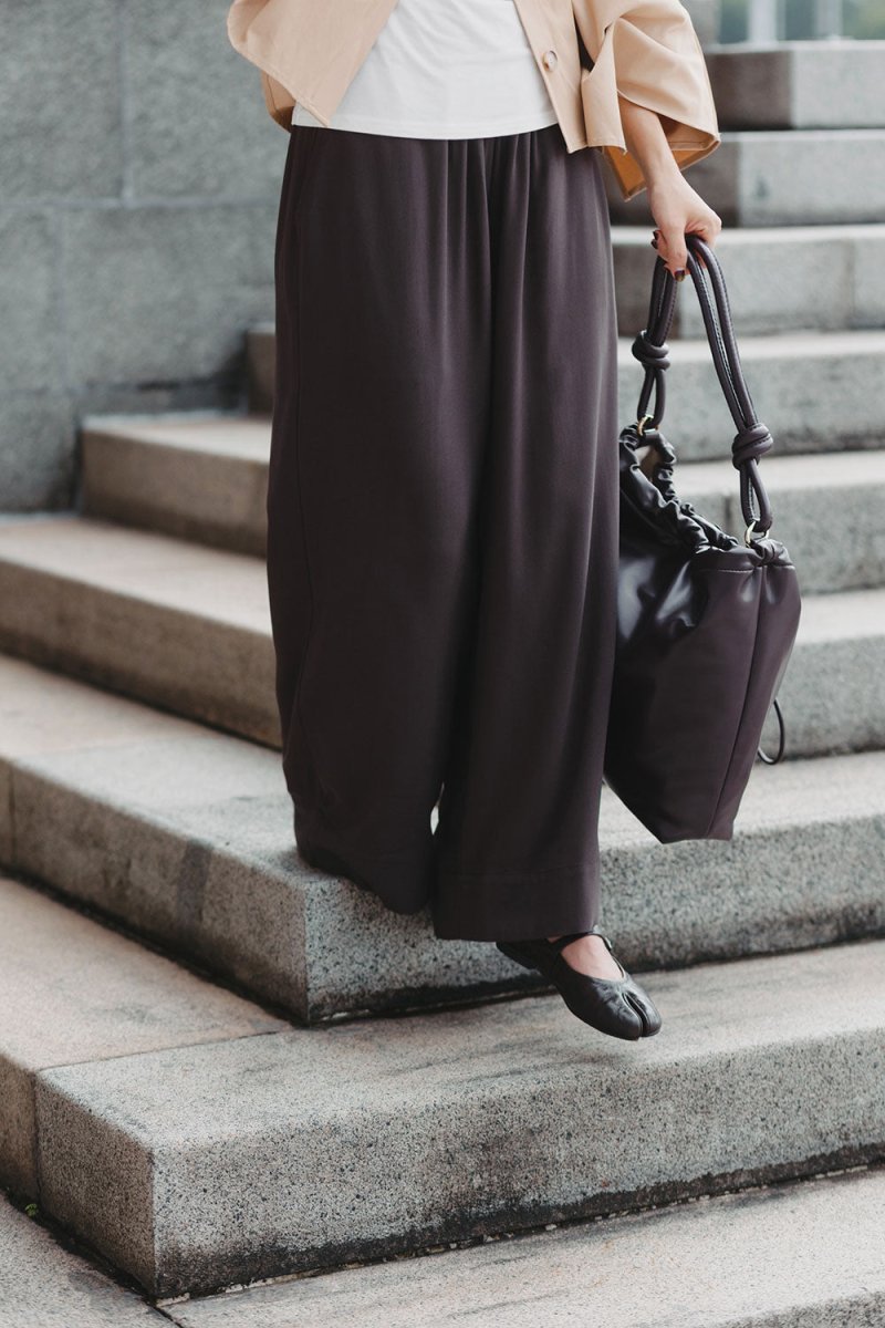 Elongate Elastic Pants in Mocha - Esse-XXS-Regular-