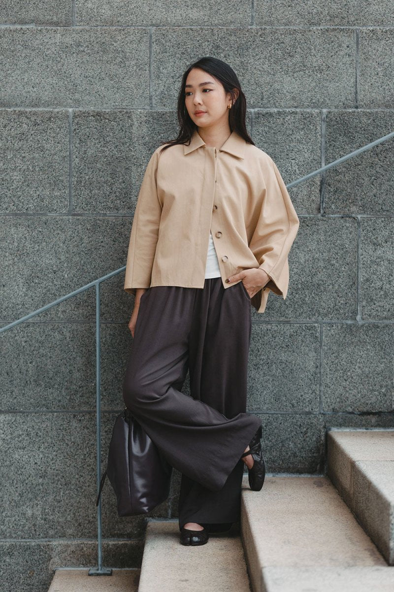 Elongate Elastic Pants in Mocha - Esse-XXS-Regular-