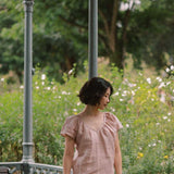 Flourish Blouse in Dusty Pink - Esse - XS - 