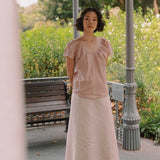 Flourish Blouse in Dusty Pink - Esse - XS - 