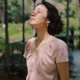 Flourish Blouse in Dusty Pink - Esse - XS - 