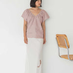 Flourish Blouse in Dusty Pink - Esse - XS - 