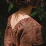 Flourish Blouse in Mocha - Esse - XS - 