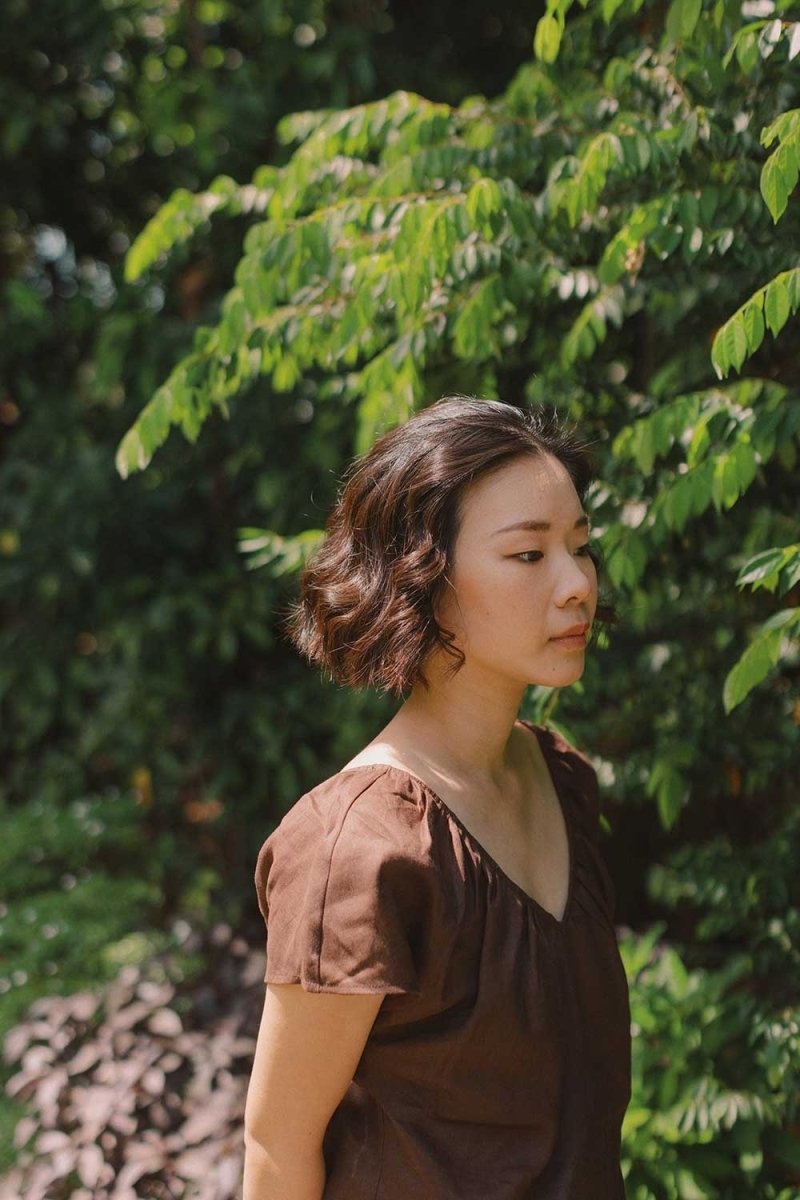 Flourish Blouse in Mocha - Esse - XS - 