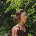 Flourish Blouse in Mocha - Esse - XS - 