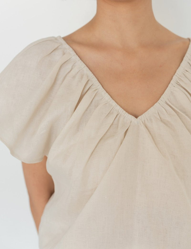 Flourish Blouse - Esse - Chalk - XXS - 