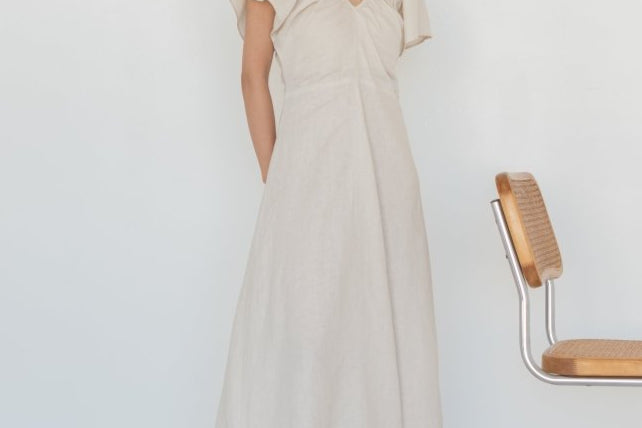Flourish Dress - Esse - Chalk - XXS - 