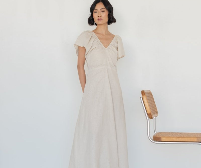 Flourish Dress - Esse - Chalk - XXS - 