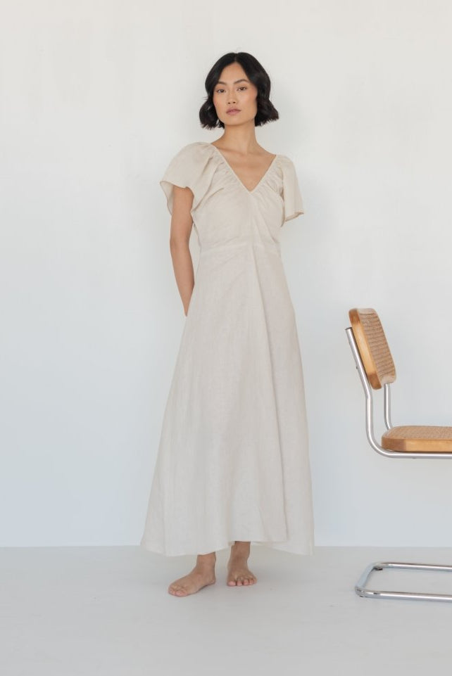 Flourish Dress - Esse - Chalk - XXS - 