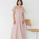 Flourish Dress in Dusty Pink - Esse - XS - 