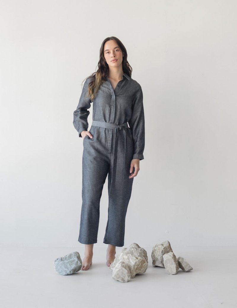 Japanese Denim Jumpsuit - Esse - XXS - 