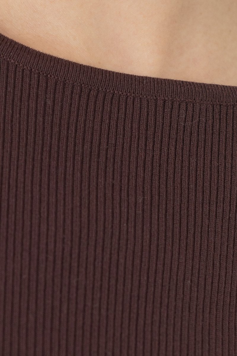 Knit Bateau Neckline Dress - Esse-Nautical Blue-XS-