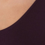 Knit Bateau Neckline Dress in Cherry - Esse-XS - 