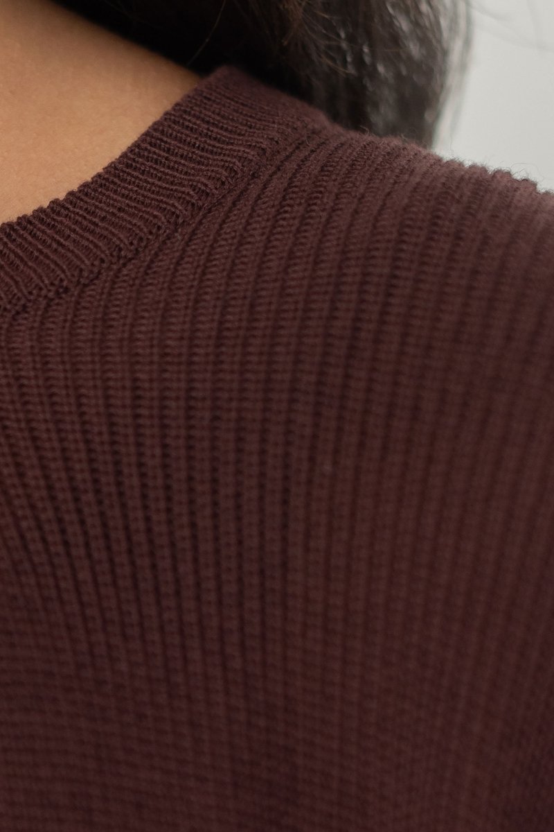 Knit Cape - Esse-Mocha-XS-