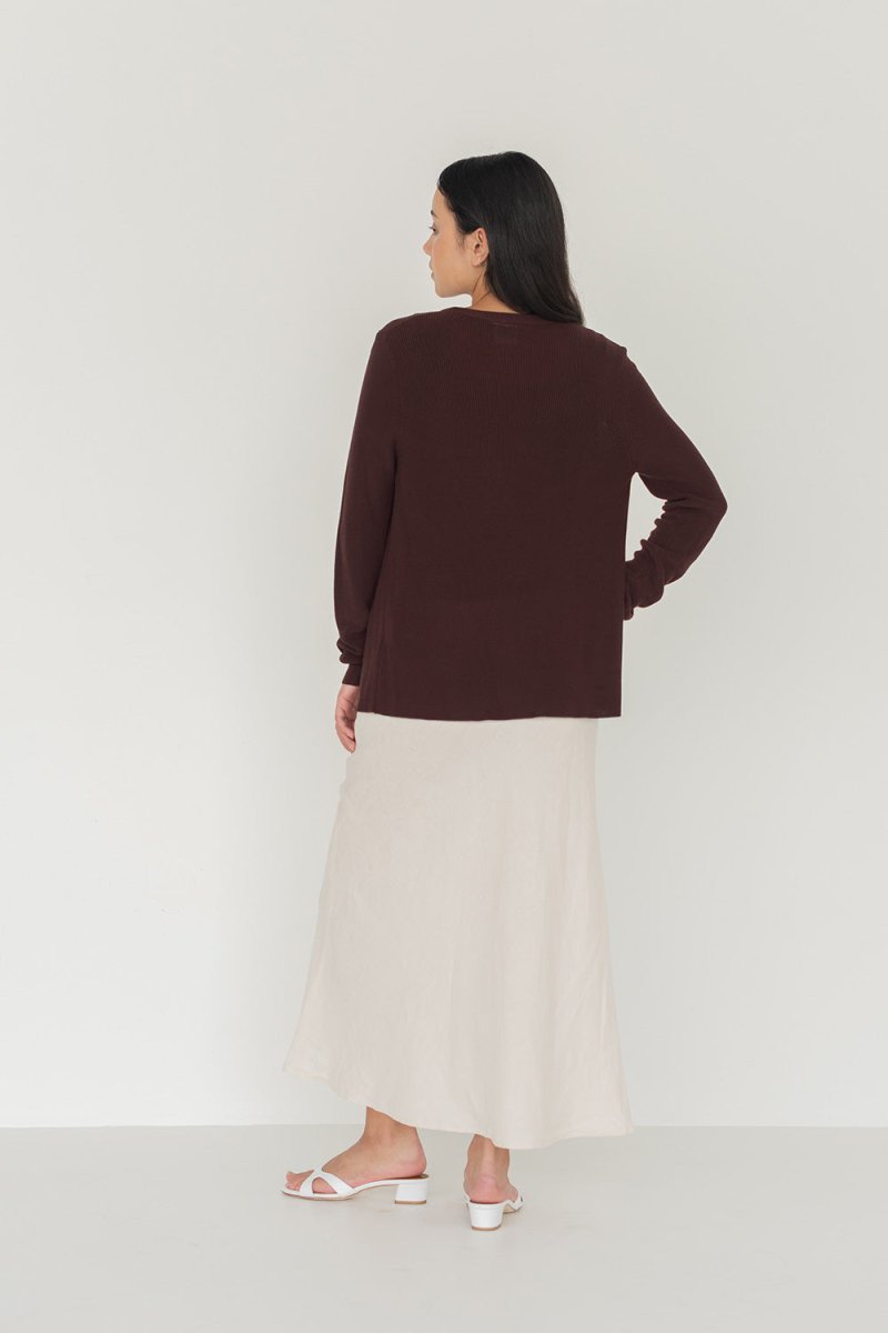 Knit Cape - Esse - Mocha - XS - 