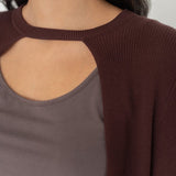 Knit Cape - Esse - Mocha - XS - 
