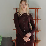 Knit Maxi Dress with Cape - Esse - Nautical Blue - XS - 