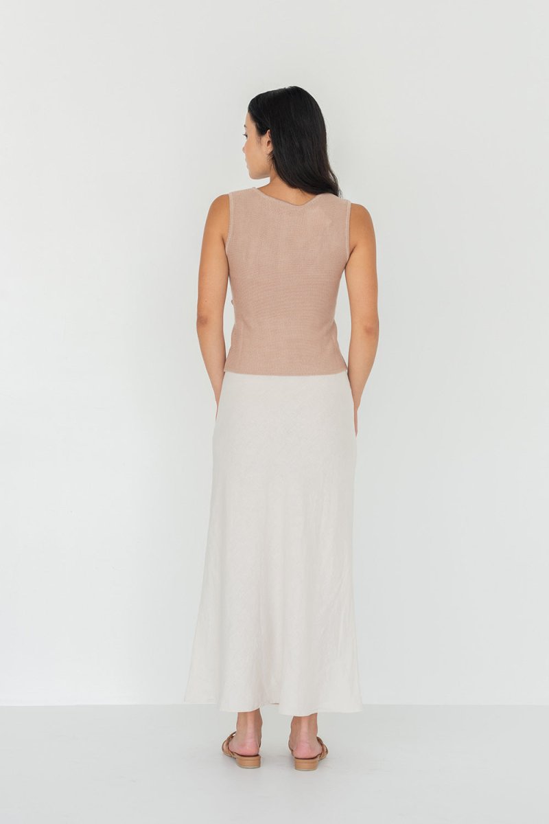 Knit Top with Asymmetrical Keyhole - Esse - Black - S - 