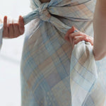 Large Scarf - Watercolour Plaid - Esse - Sommer - 