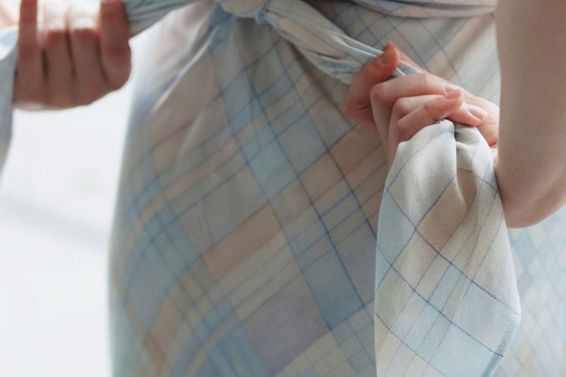 Large Scarf - Watercolour Plaid - Esse - Sommer - 