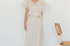 Linen Slip Skirt
