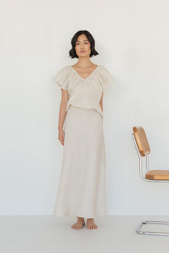 Linen Slip Skirt