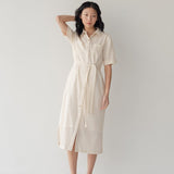 Lumen Shirt Dress - Limited Edition - Esse-Bone White-XXS (MTO)-None/ Option 1-2