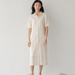 Lumen Shirt Dress - Limited Edition - Esse-Bone White-XXS (MTO)-None/ Option 1-2
