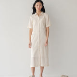 Lumen Shirt Dress - Limited Edition - Esse-Bone White-XXS (MTO)-None/ Option 1-2