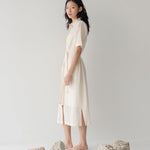 Lumen Shirt Dress - Limited Edition - Esse-Bone White-XXS (MTO)-None/ Option 1-2