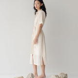 Lumen Shirt Dress - Limited Edition - Esse-Bone White-XXS (MTO)-None/ Option 1-2