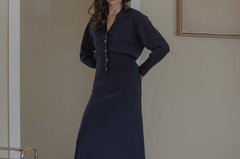 Mandarin Collar Cardigan - Esse-Warm Sand-XS-