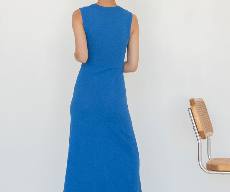 Maxi Dress with Darts - Esse - Mocha - S - 