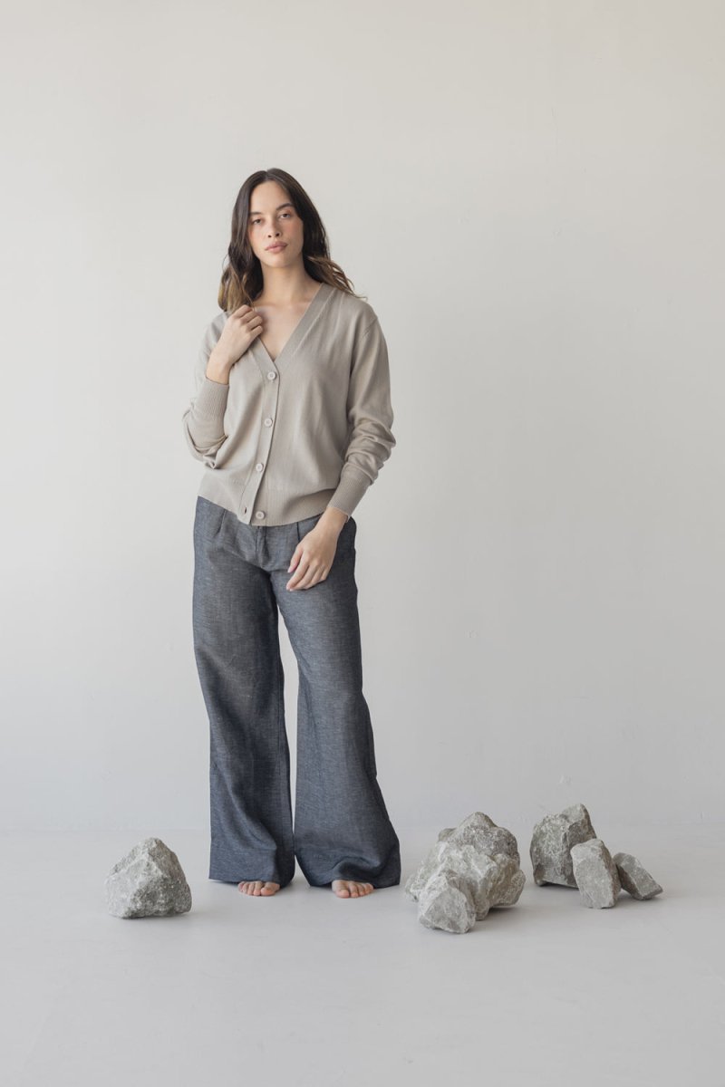 Merino Embrace Cardigan - Esse - Warm Sand - One Size - 