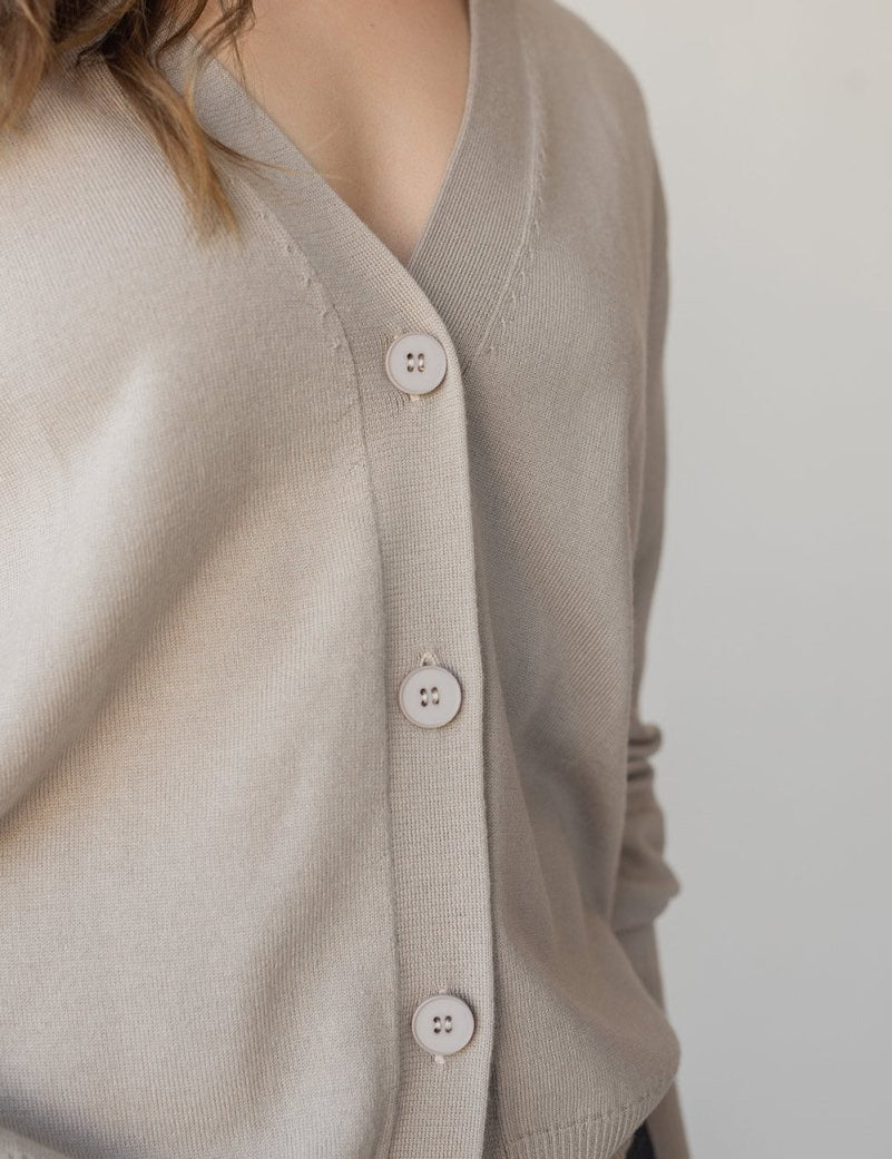 Merino Embrace Cardigan - Esse - Warm Sand - One Size - 