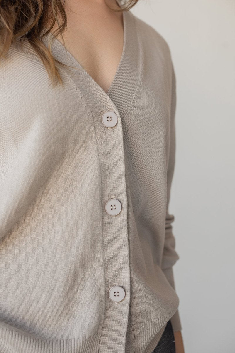 Merino Embrace Cardigan - Esse - Warm Sand - One Size - 
