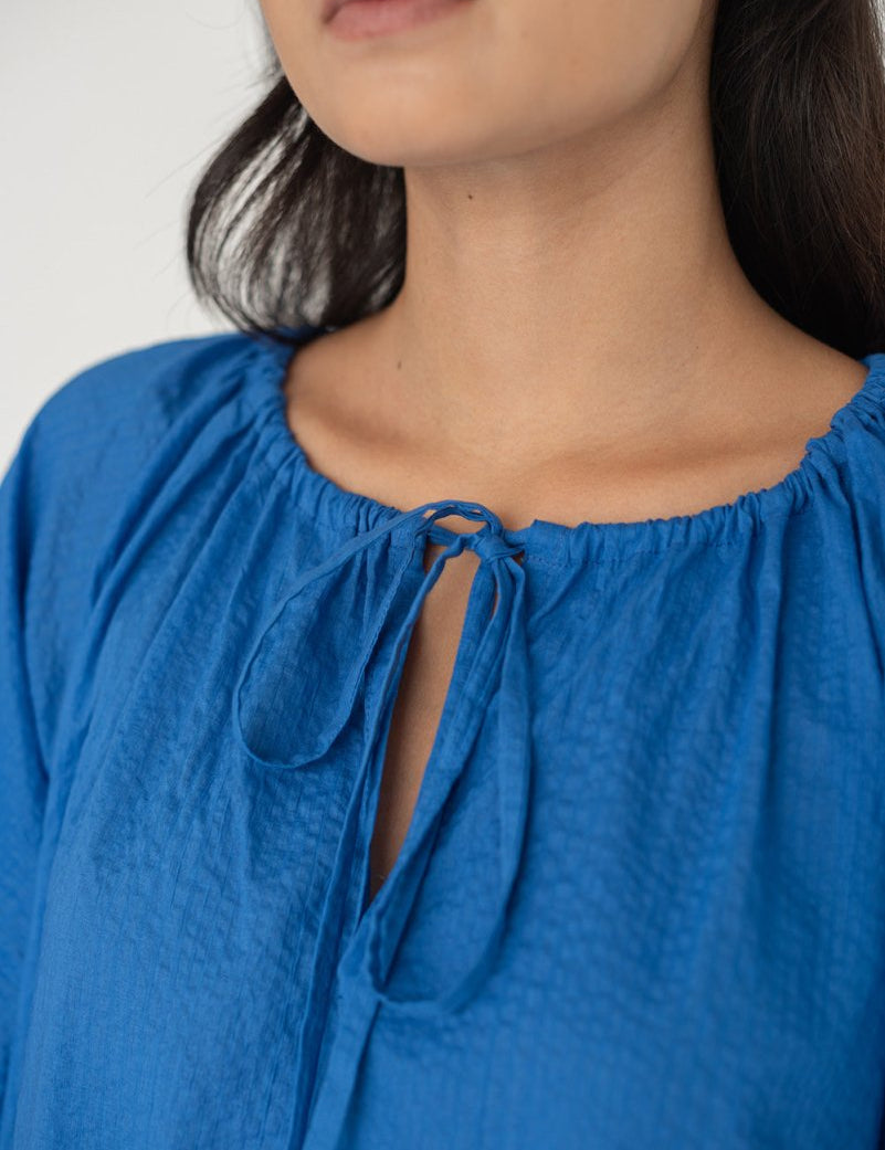 Mini Country Dress in Electric Blue - Esse - XXS - 