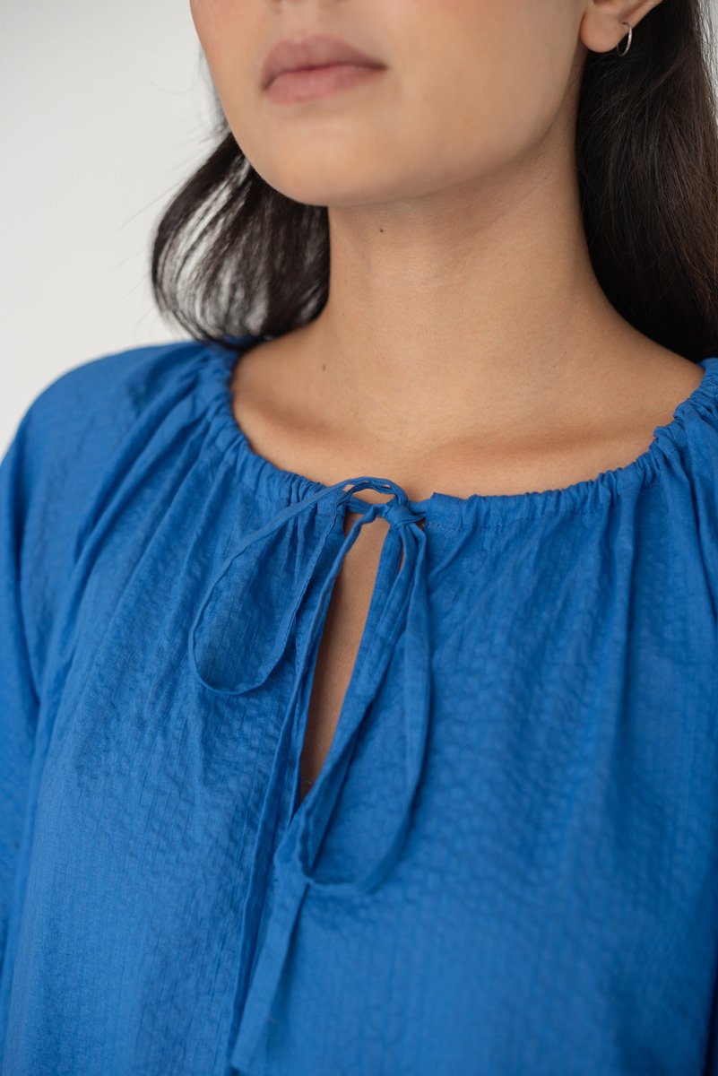 Mini Country Dress in Electric Blue - Esse - XXS - 