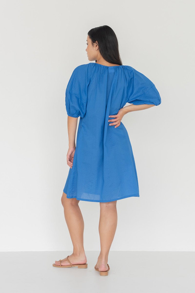 Mini Country Dress in Electric Blue - Esse - XXS - 
