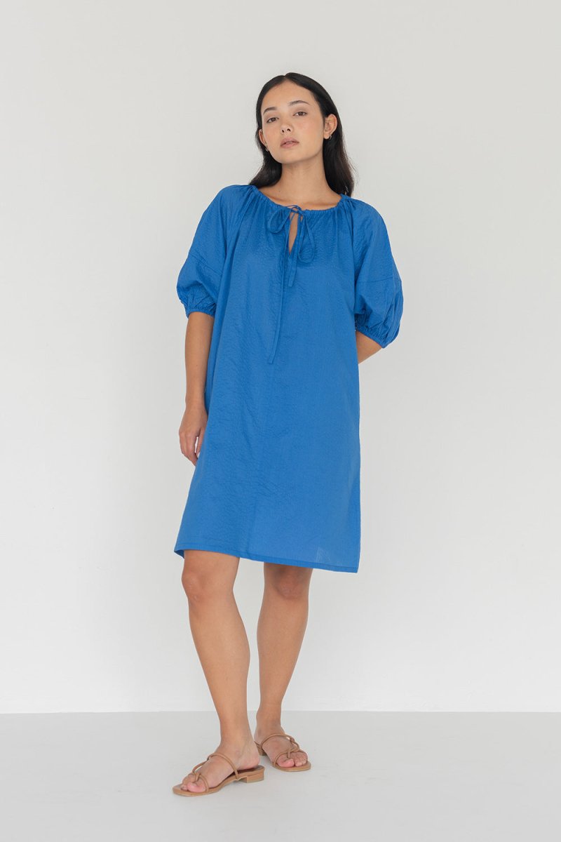 Mini Country Dress in Electric Blue - Esse - XXS - 