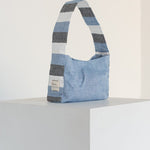 Mini Striped Denim Satchel - Esse - Denim - 